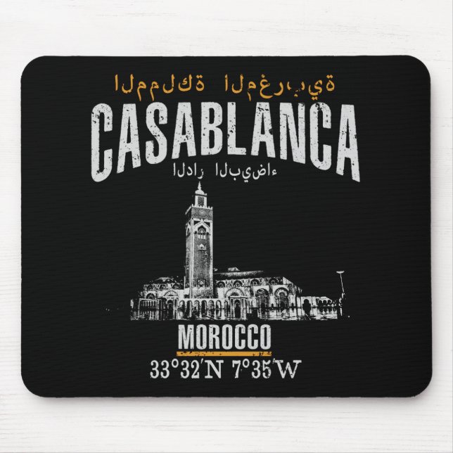 Casablanca Mouse Pad (Front)