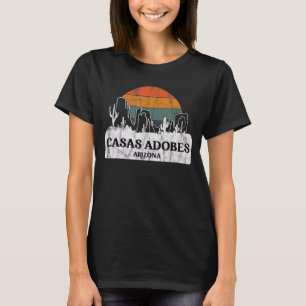 Casas Adobes  AZ Arizona Vintage sunset cactus mou T-Shirt