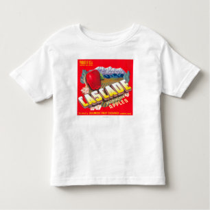 Cascade Apple Label (red) - Cashmere, WA Toddler T-Shirt