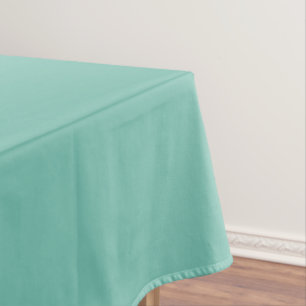 Cascade Aqua Green Solid Colour Print Tablecloth