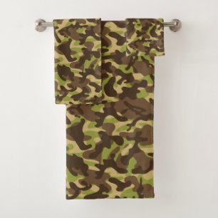 Cascade Camouflage Bath Towel Set