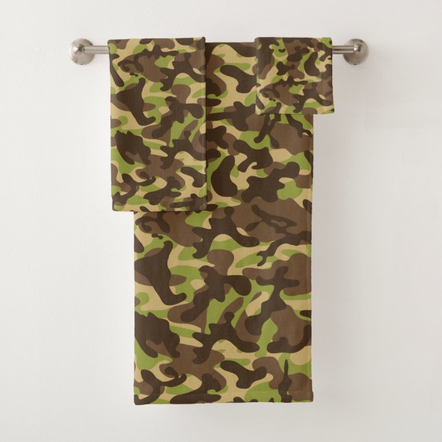 Cascade Camouflage  Bath Towel Set (Insitu)