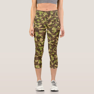Cascade Camouflage  Capri Leggings
