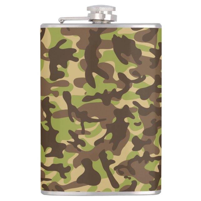 Cascade Camouflage   Hip Flask (Front)