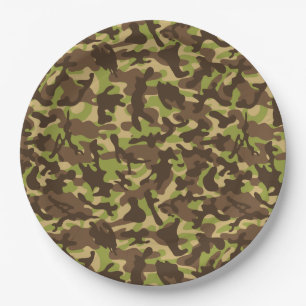 Cascade Camouflage   Paper Plate
