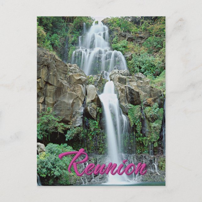 Cascade des Aigrettes Saint Gilles Réunion Postcard (Front)