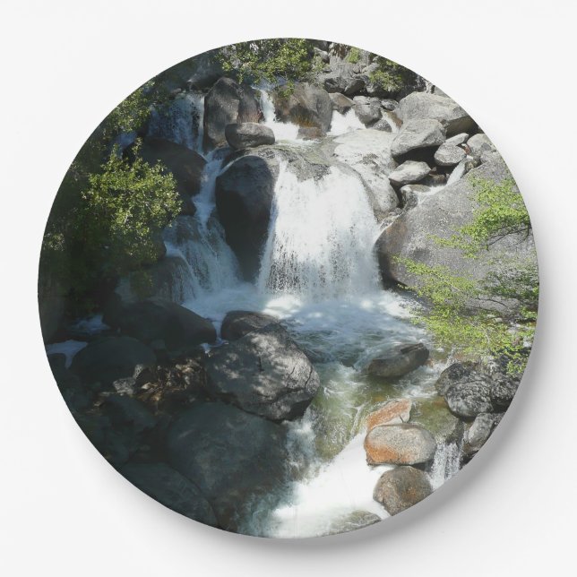 Cascade Falls at Yosemite National Park Paper Plate (Front)