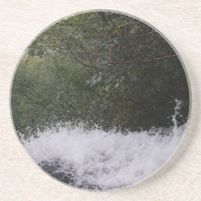 Cascade Falls in Blue Ridge Mountains Coaster (Front)