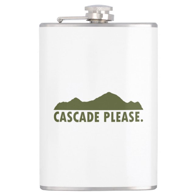 Cascade Idaho Please Hip Flask (Front)