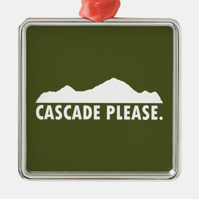 Cascade Idaho Please Metal Tree Decoration (Front)