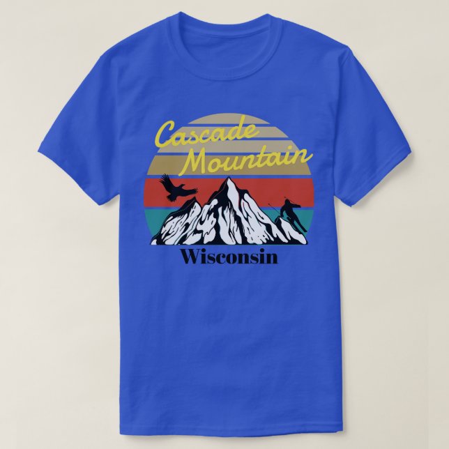 Cascade Mountain ski Wisconsin 1 T-Shirt (Design Front)