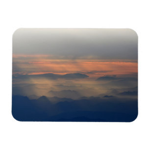 Cascade Mountains at Sunset Magnet