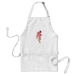 Cascade of Pink Orchids Standard Apron