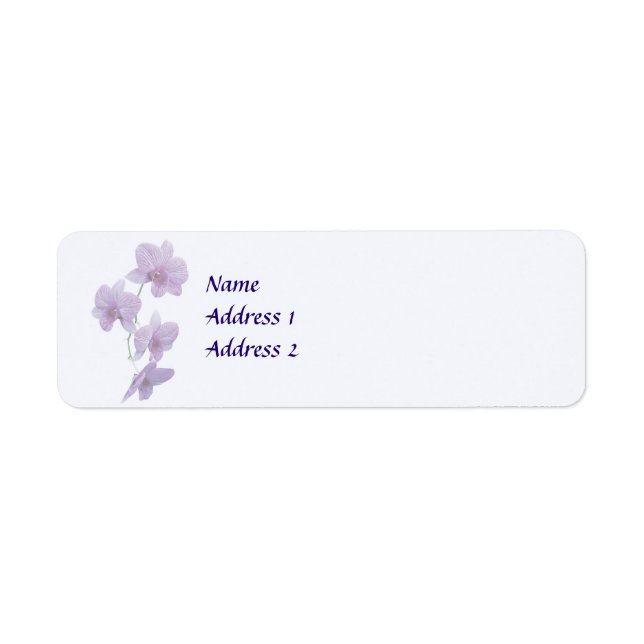 Cascade of Purple Orchids Wedding Products (Front)