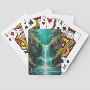 Cascade of Serenity Playing Cards