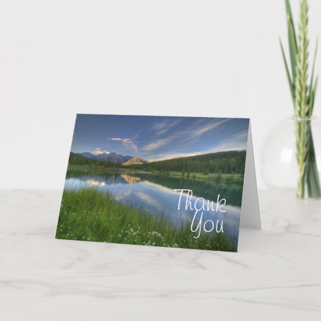 Cascade Ponds Canada Thank You Card (Front)