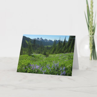 Cascade Range from Mount Rainier National Park Card