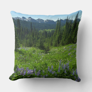 Cascade Range from Mount Rainier National Park Cushion