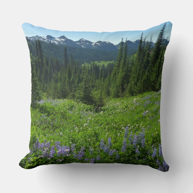 Cascade Range from Mount Rainier National Park Cushion (Front)