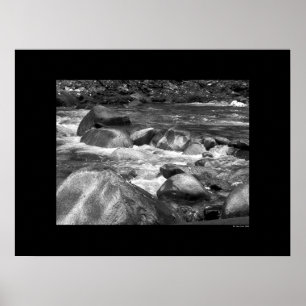 Cascade - River Rocks Poster