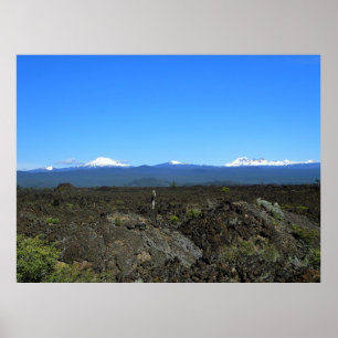 Cascades and Lava Rocks, OR Poster
