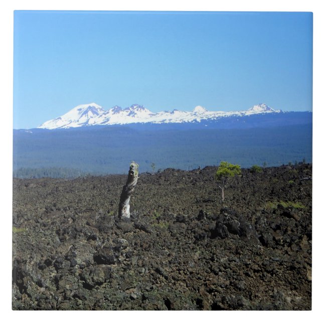 Cascades and Lava Rocks, OR Tile (Front)