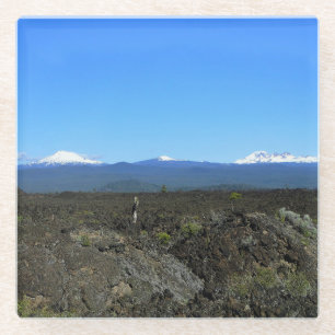 Cascades and Lava Rocks, Oregon Glass Coaster