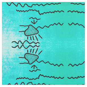 Cascadia Aqua Pictograph Fabric
