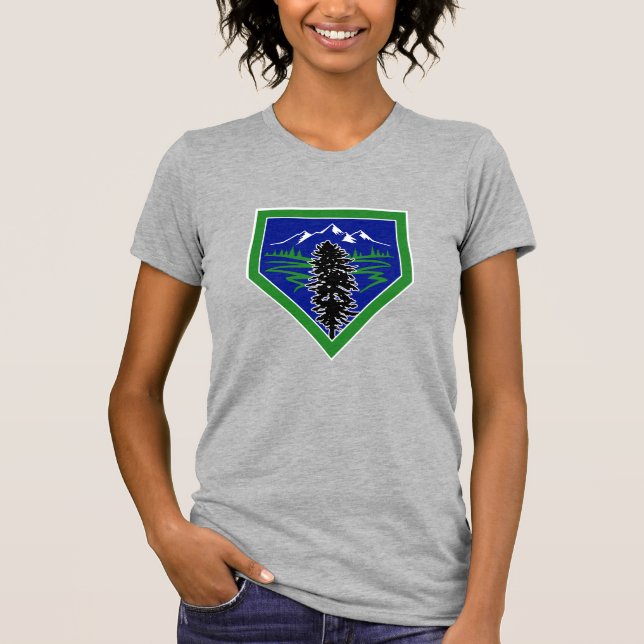 Cascadia Baseball Diamond Logo T-Shirt (Front)