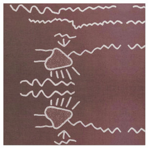 Cascadia Pictograph Brown Fabric