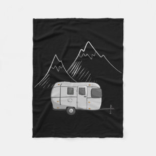 Cascadian Designs Women's Airstream Camping Traile Fleece Blanket