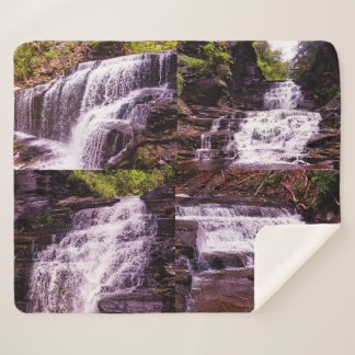CASCADILLA GORGE ITHACA NEW YORK  SHERPA BLANKET