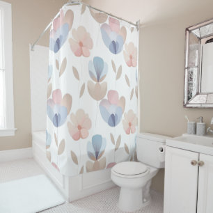 Cascading Blooms Shower Curtain