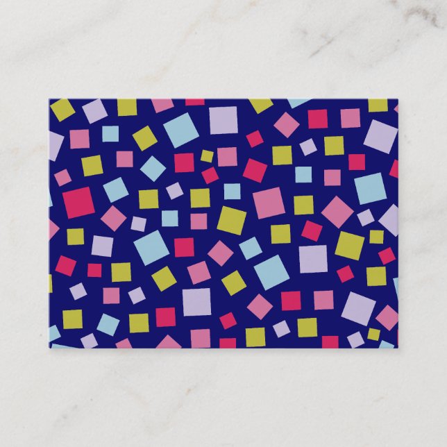 Cascading Colours II - Dark Blue Business Card (Front)