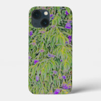 CASCADING PURPLE FLOWERS AMID GREEN FOLIAGE