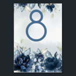 Cascading Roses Wedding Table Number Card<br><div class="desc">Invites by Tuxedo Royale. Created with style and precision for your important occasion. Looking for matching products for your suite? Looking to customise this invite even further,  or need help setting your text?  Message me leonbience@rogers.com</div>