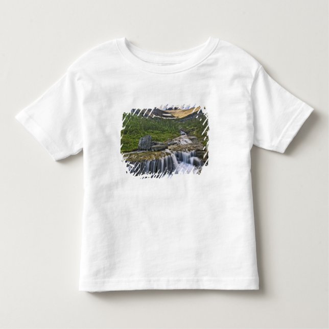 Cascading stream, Glacier National Park, Toddler T-Shirt (Front)