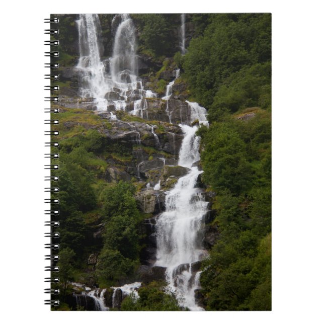 Cascading Volefossen Waterfall Notebook (Front)
