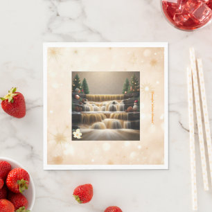 "Cascading Winter" Napkin