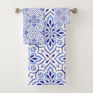 Cascais Elegance Delicate Blue Mediterranean Bath Towel Set