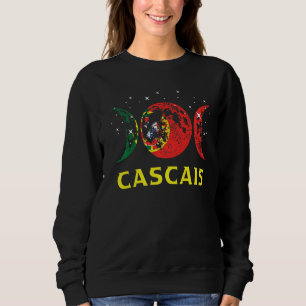 Cascais Portuguese City Retro Portugal Flag   Sweatshirt