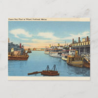 Casco Bay Fleet, Wharf, Portland, Maine