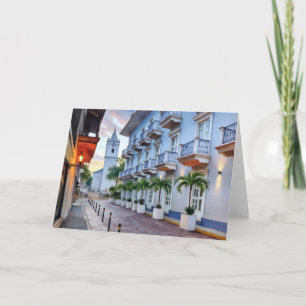 Casco Panama City Old Town Watercolor Card