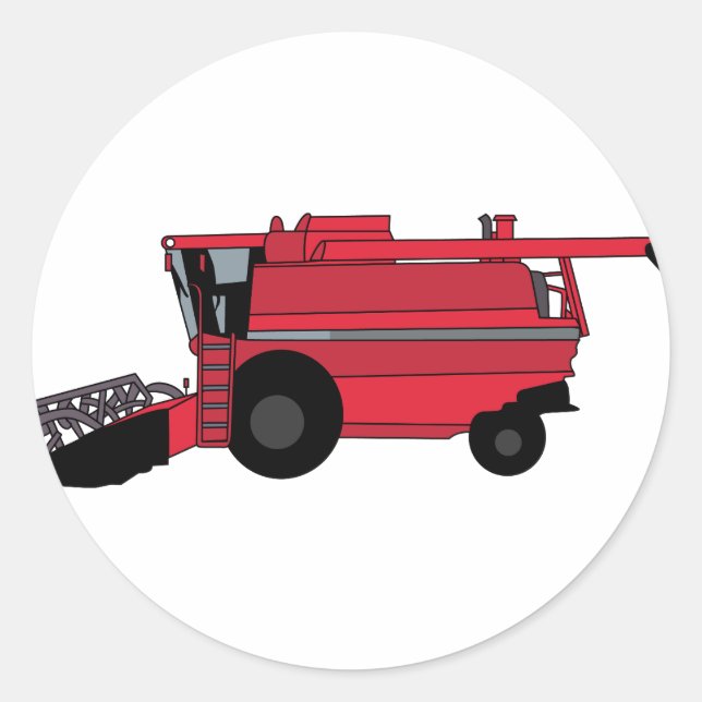 Case 2188 Combine Classic Round Sticker (Front)