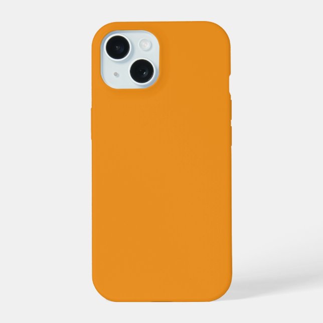 case features a vibrant, warm orange iPhone Case (Back)