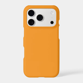 case features a vibrant, warm orange iPhone Case