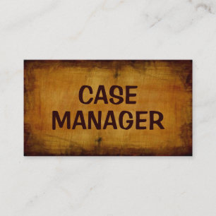 Case Manager Antique Business Card