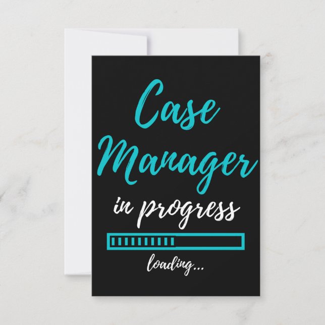 Case Manager In Progress Thank You Card (Front)