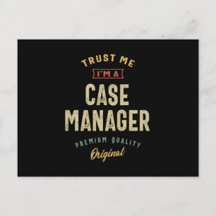 Case Manager Job Title Men Women Gift Postcard