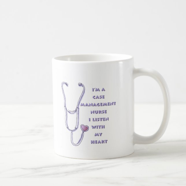 Case Manager Nurse Heart Coffee Mug (Right)